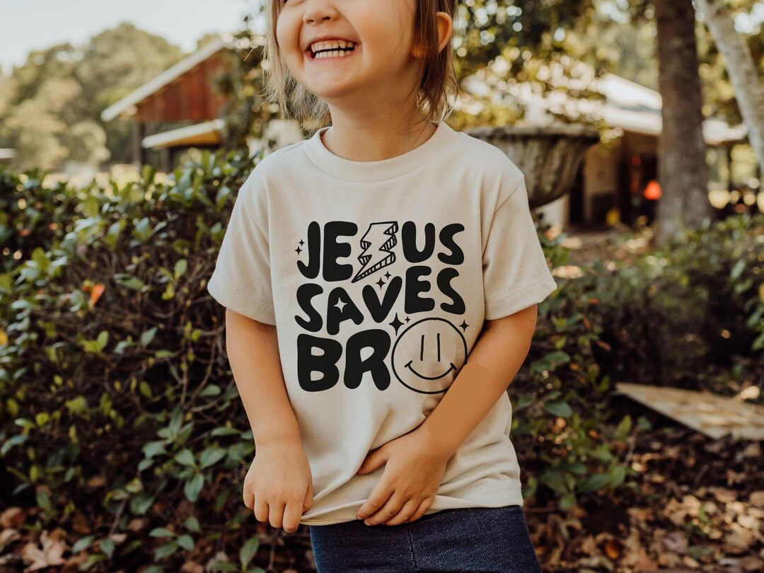 Jesus Saves Bro Kids Tshirt SVG, Christian Shirts Cut File for Boys