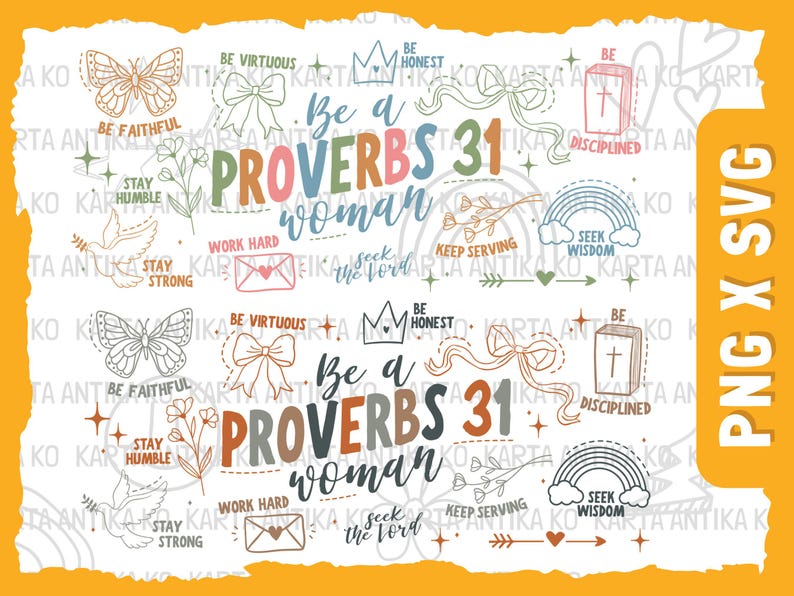 Retro Proverbs 31 Woman Tumbler Svg, Boho Glass Can Tumbler Wrap PNG ...
