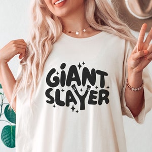 Giant Slayer Tshirt SVG, Christian Shirts Cut File For Body, Biblical Toddler Tee Design, Jesus Saves Bro Sublimation, Kids Bible Verse PNG image 5