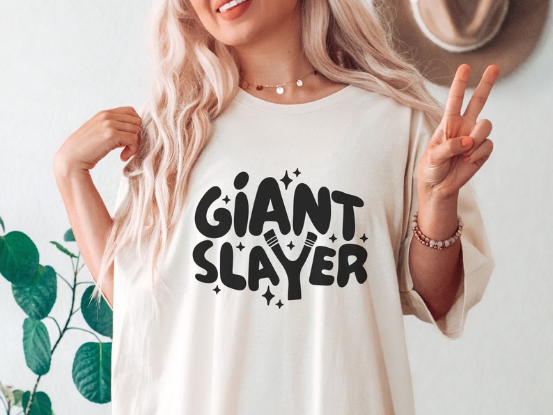 Giant Slayer Tshirt SVG, Christian Shirts Cut File For Body, Biblical Toddler Tee Design, Jesus Saves Bro Sublimation, Kids Bible Verse PNG image 5