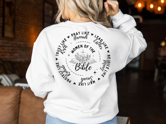 Minimalist Women of the Bible Shirt SVG, Proverb 31 Woman svg, Retro Christian Sublimation, Botanical Bible Affirmation PNG, Bible Verse SVG