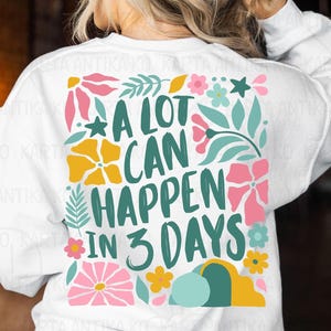 Boho Christian Ostern Doodle png, Retro Osterblume png, Schrift Collage Sublimation, Trendy leere Grab Shirt Idee, Er ist auferstanden svg