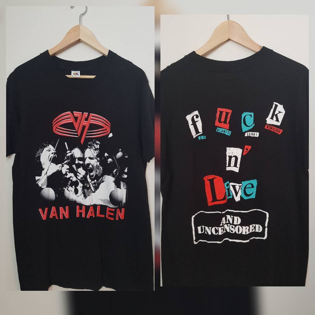 1991 VAN HALEN T-shirt Fuck n Live 
