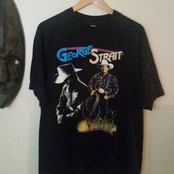 Vintage George Strait T-shirt 1992 American Tour //Country Music //Cowboy Gift //Tour Tee //Made in the USA.