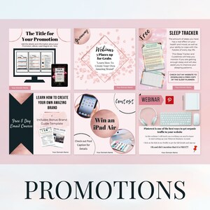 28 Facebook post templates editable in Canva Social media templates in Playful Pink theme Get instant access now image 3