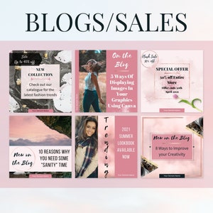 28 Facebook post templates editable in Canva Social media templates in Playful Pink theme Get instant access now image 4