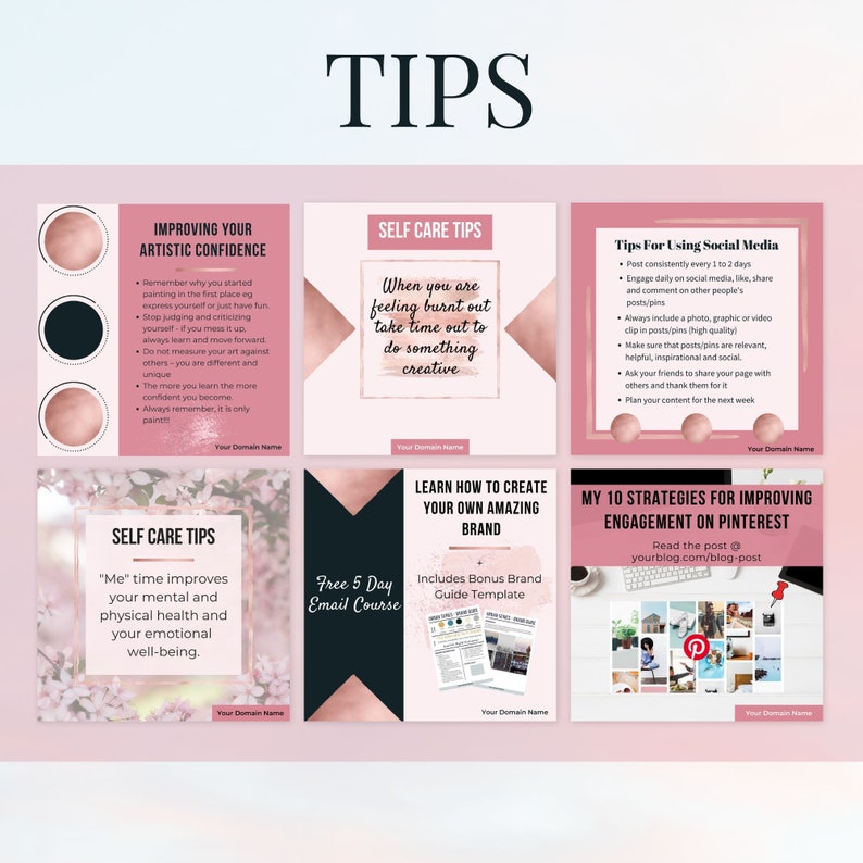 28 Facebook post templates editable in Canva Social media templates in Playful Pink theme Get instant access now image 2