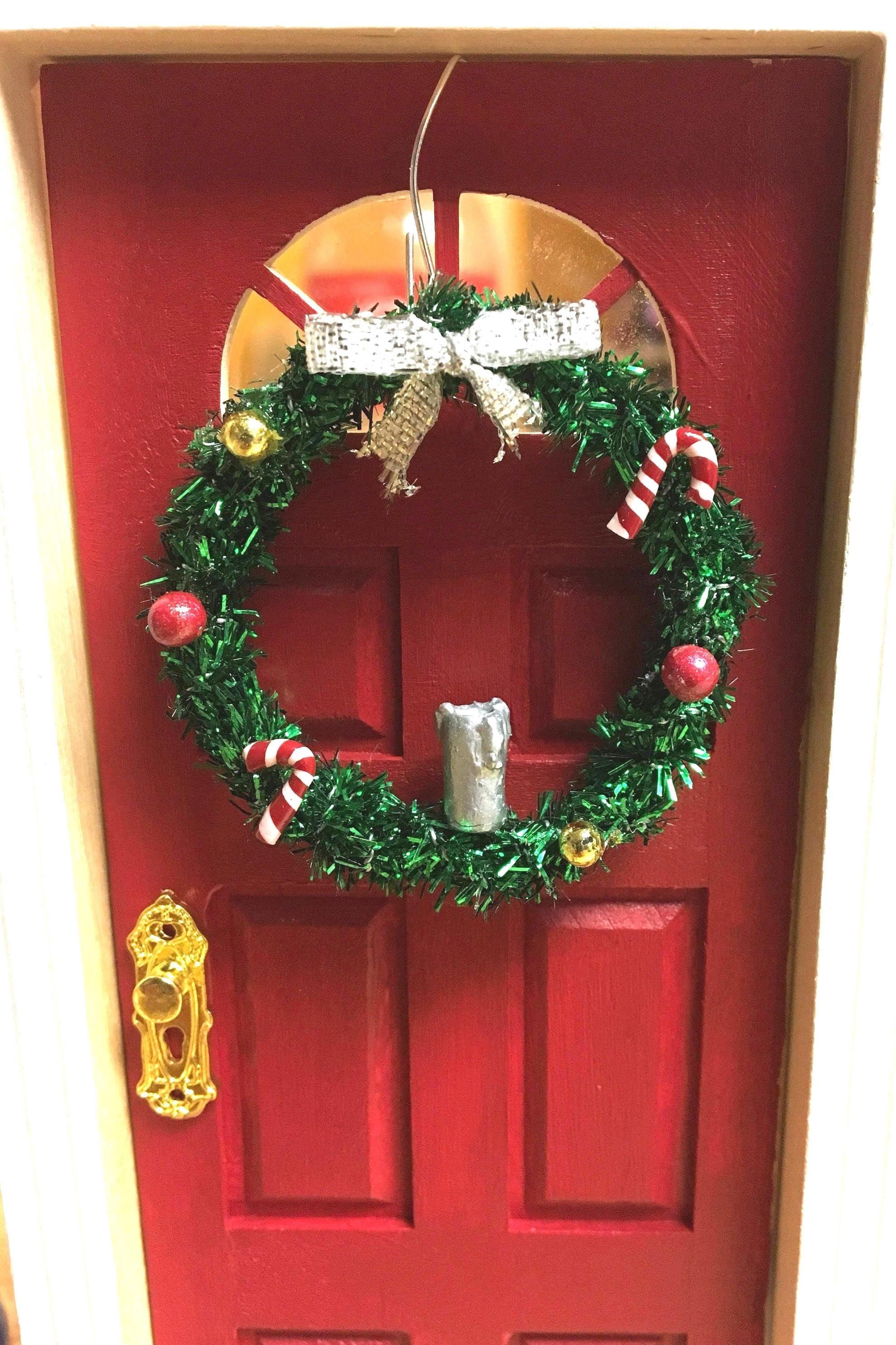 Handmade Miniature Christmas Wreath for Dollhouse, Fairy Garden - Etsy