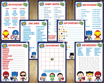 Superhelden-Babyparty-Spiele, Superhelden-Babyparty, Superhelden-Babyparty, Superbaby-Babyparty, Superbaby, Superhelden, Superheld