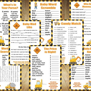Construction Baby Shower Games, Under Construction Baby Shower, Baby Under Construction, Under Construction Baby Shower Games, Construction