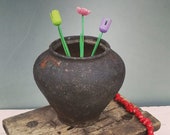 Very Old Clay Vessel, Clay Pots, Ceramic Vase, Clay Pot, Ceramic Pot, Flower Vase, Rustic Bowl, Unique Pot, Antique Clay Jug, Unique decor