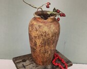 Very Old Clay Vessel, Clay Pots, Ceramic Vase, Antique amphora, Clay Pot, Ceramic Pot, Flower Vase , Antique Clay Jug, Primitive decor
