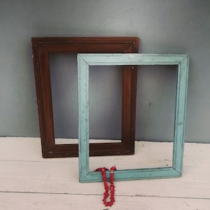 Two Antique Wooden Frame Wooden Photo Frame Antique Photo Frame Art Photo Frame Folk Art Home Decor Original Frame Unique Decor