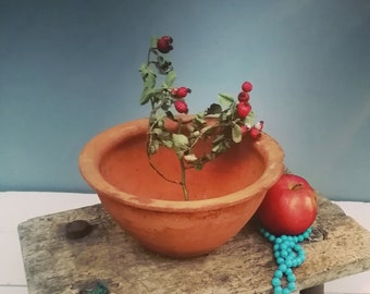 Very old clay plate, Antique plate, Rustic pottery, Ancient vessel, Clay plate, Ceramic bowl, Rustic decor, Flower vase,  Unique plate