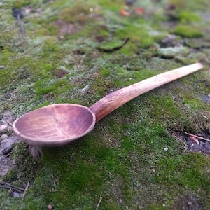 Vintage wooden spoon, hand carved spoon, wooden spoon, rustic spoon, large spoon, gift spoon, primitive spoon antique spoon primitive wooden