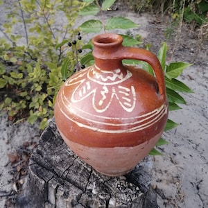 Antique Amphora, Antique Ceramic Jug, Vintage Vase, Flower Vase, Clay Jug, Primitive Pot, Unique pitcher, Collectible Pitcher, Table decor