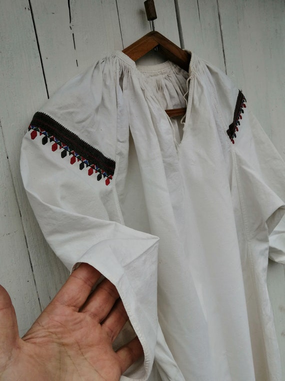 Vintage Ukrainian embroidered shirt, Embroidered s