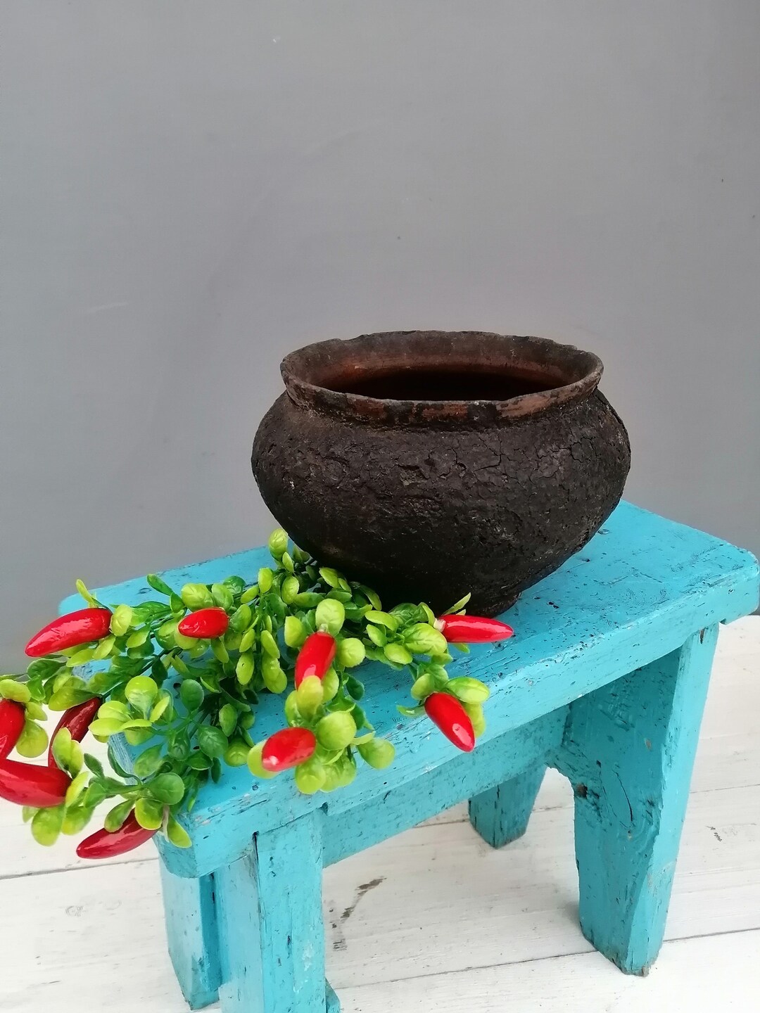 Very Old Clay Vessel, Clay Pots, Ceramic Vase, Clay Pot, Ceramic Pot