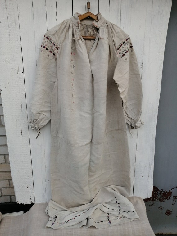 Vintage Ukrainian embroidered shirt, Embroidered s