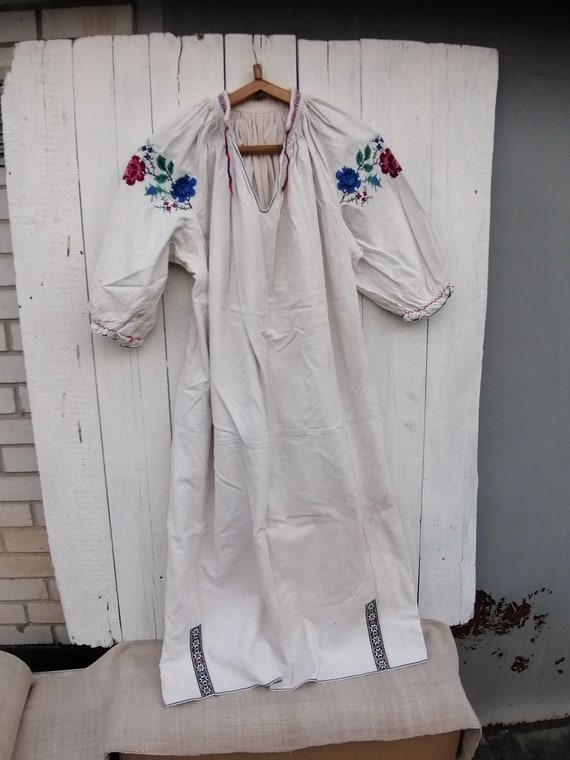 Vintage Ukrainian embroidered shirt, Embroidered s
