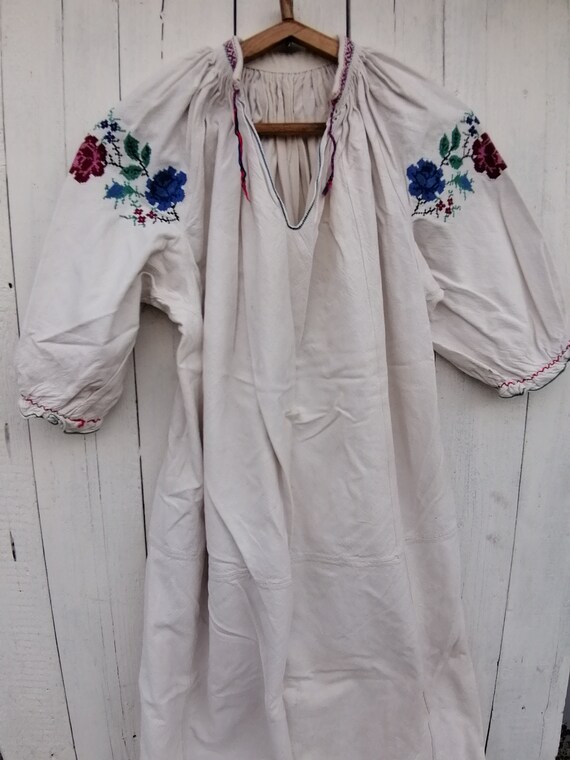 Vintage Ukrainian embroidered shirt, Embroidered … - image 6