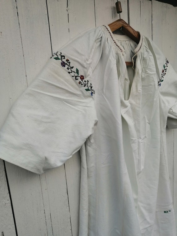 Vintage Ukrainian embroidered shirt, Embroidered s