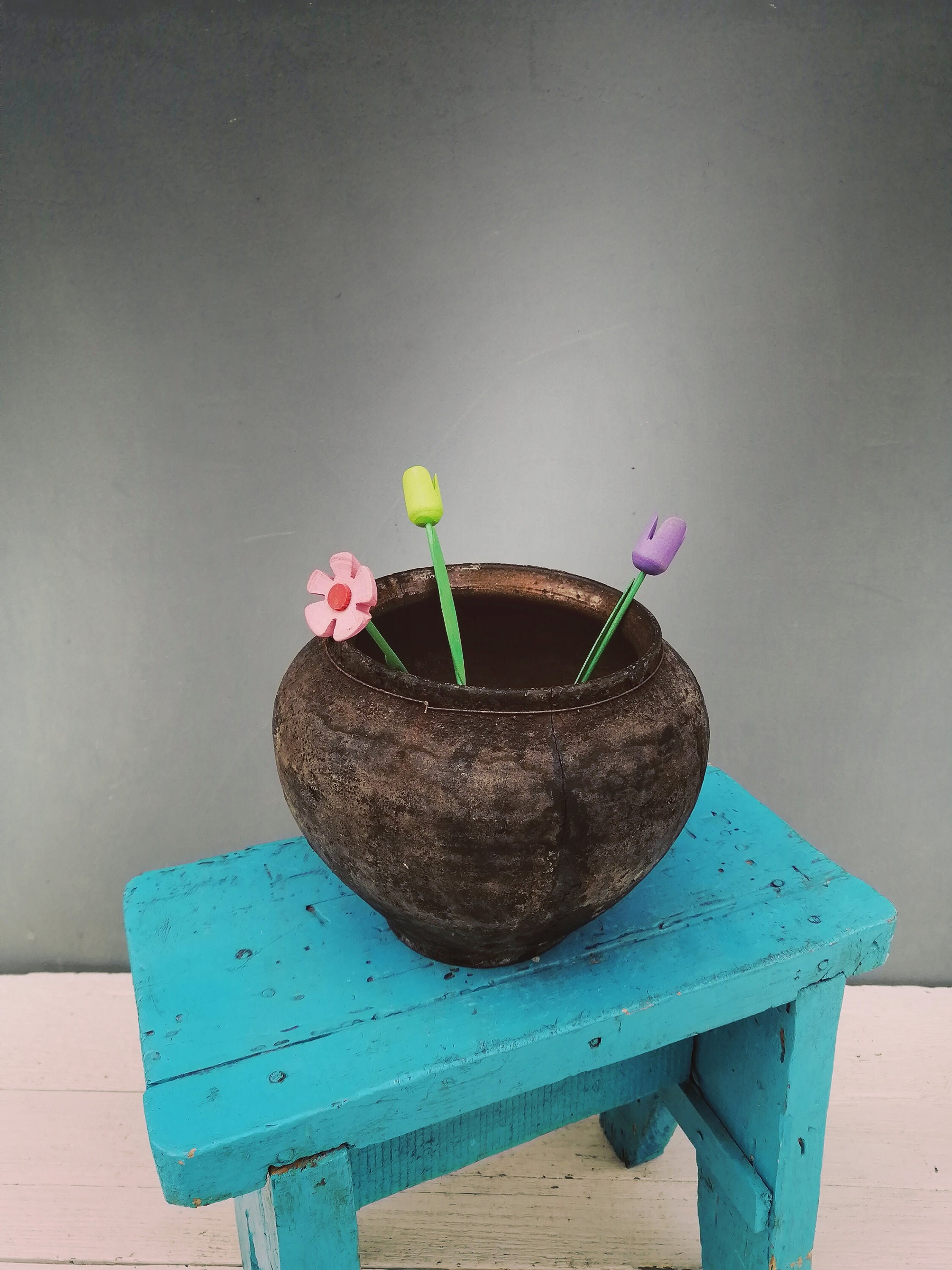 Very Old Clay Vessel Clay Pots Ceramic Vase Clay Pot Etsy