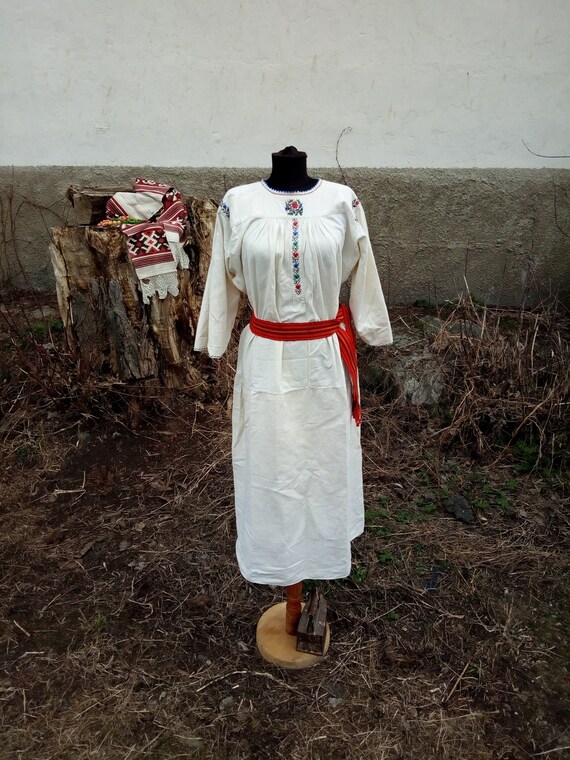 Vintage Ukrainian embroidered shirt, Embroidered s