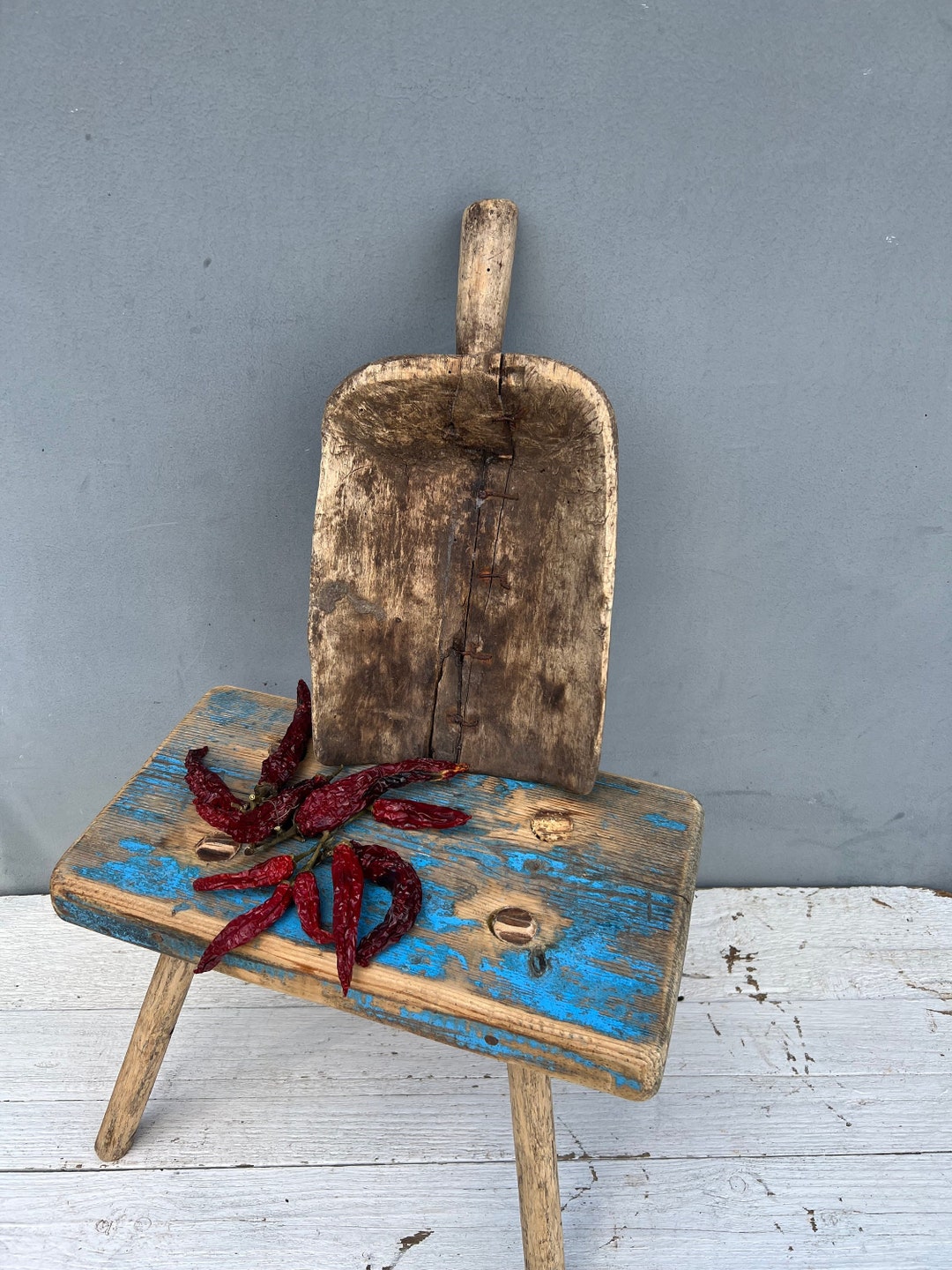 Vintage Large Scoop Vintage Wooden Scoop Grain Bucket Movie - Etsy