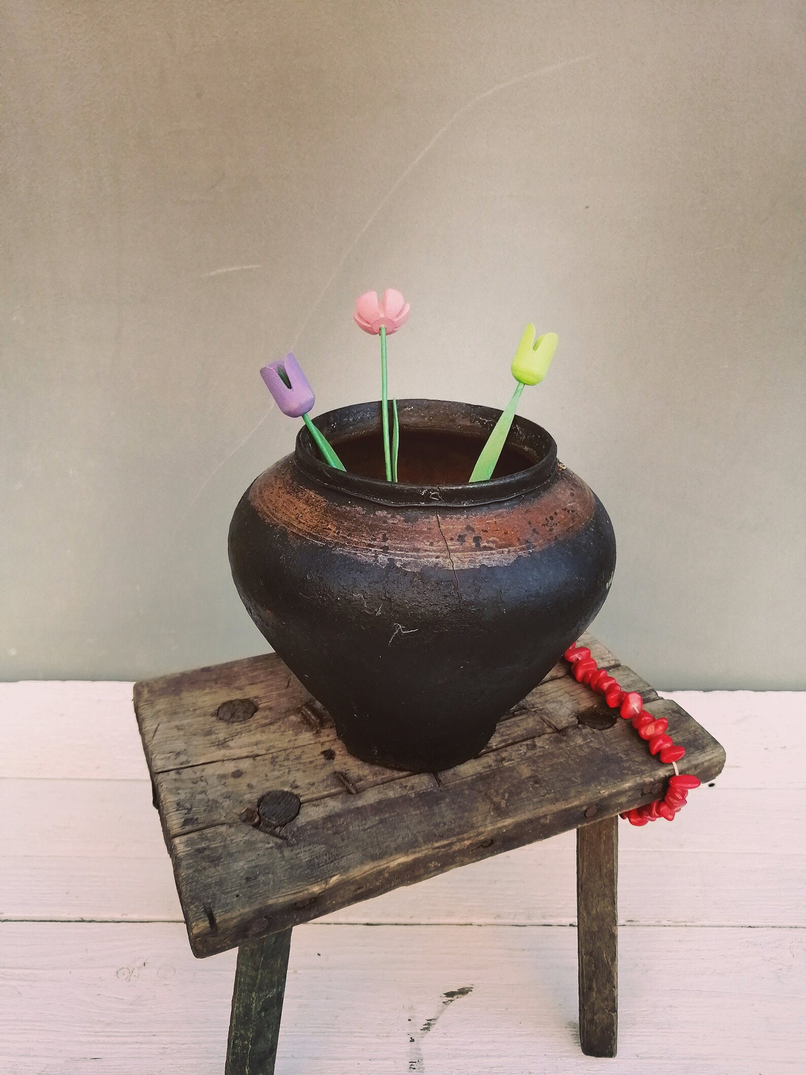 Clay pots Ceramic vase Clay pot Ceramic pot Flower vase Etsy