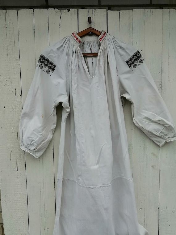 Vintage Ukrainian embroidered shirt, Embroidered s