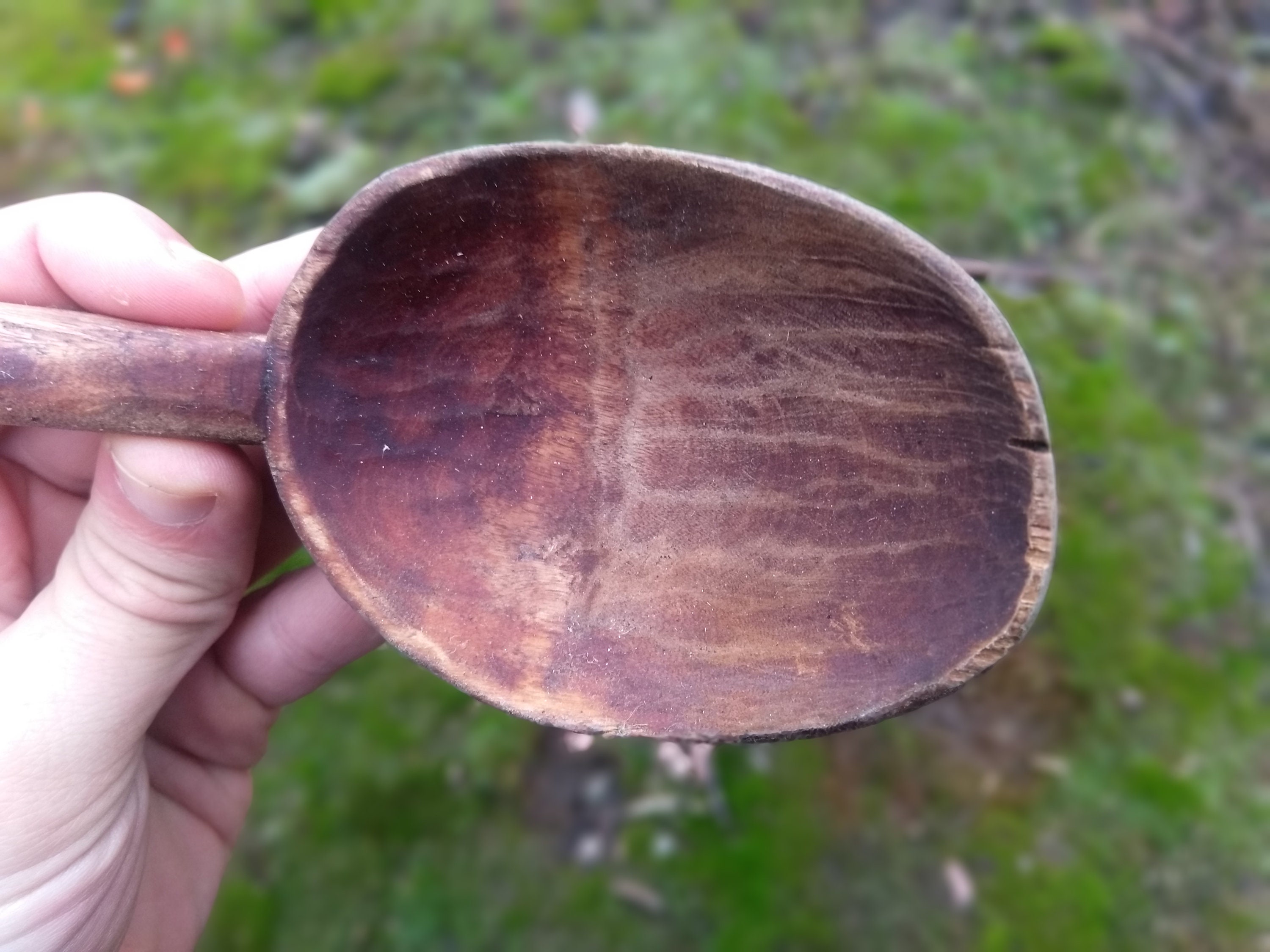 Vintage Wooden Spoon Hand Carved Spoon Wooden Spoon Rustic Etsy
