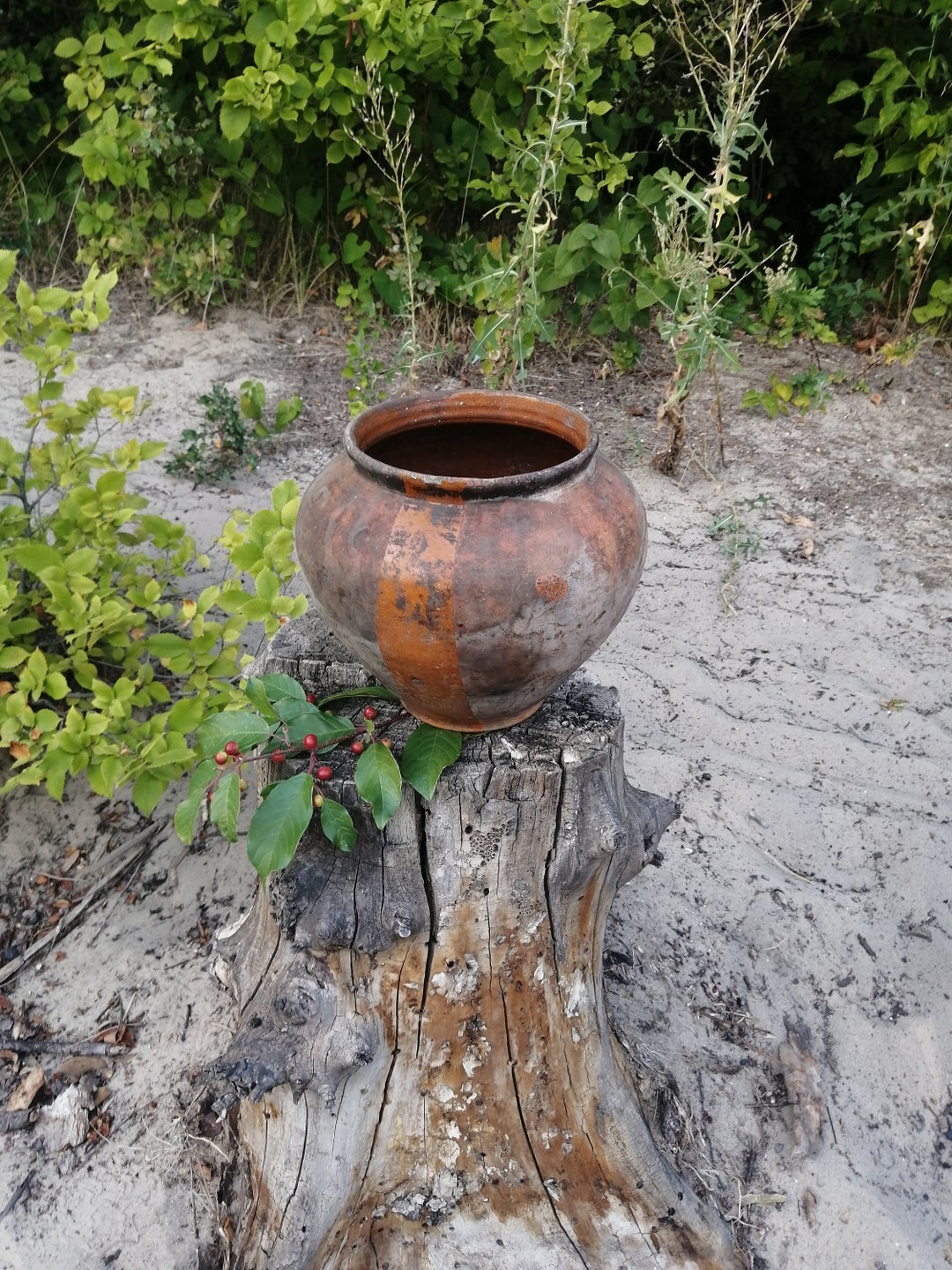Clay Pots Ceramic Vase Unique Pot Vintage Pot Flower Vase Etsy