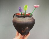 Very Old Clay Vessel, Clay Pots, Ceramic Vase, Clay Pot, Ceramic Pot, Flower Vase, Rustic Bowl, Unique Pot, Antique Clay Jug, Unique decor