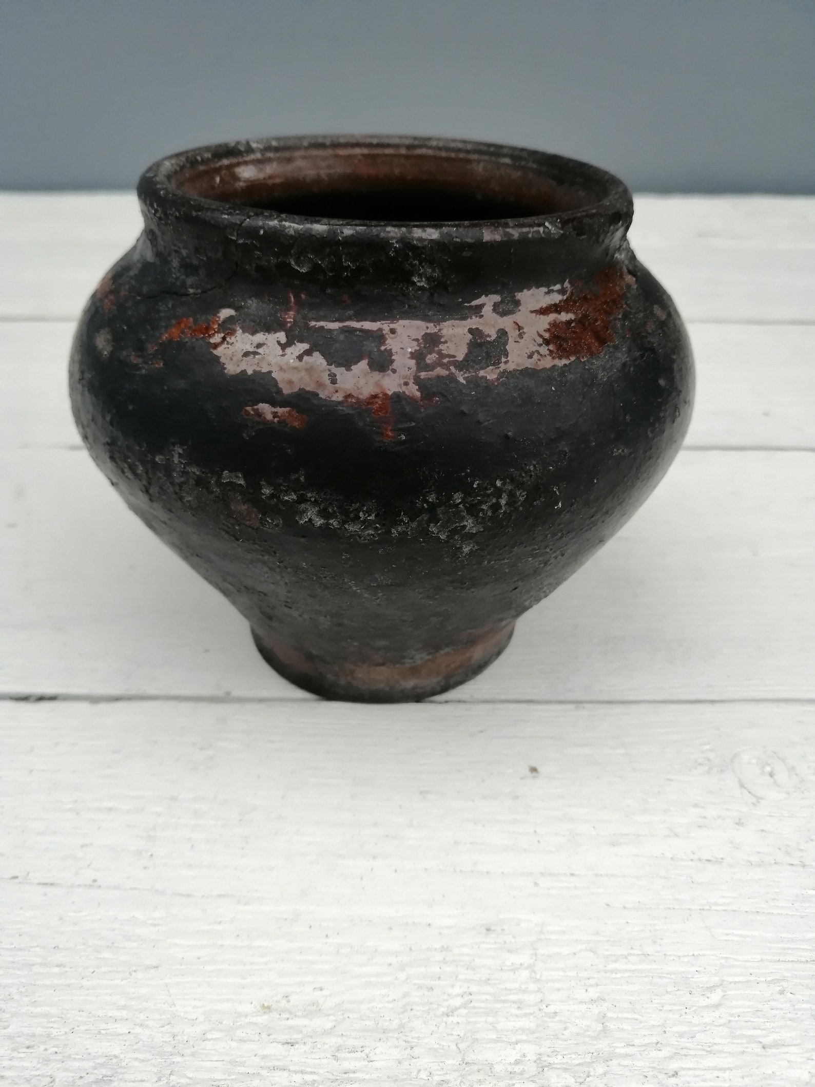 Vintage Pot Small Clay Pot Antique Amphora Clay Plant Pot Etsy