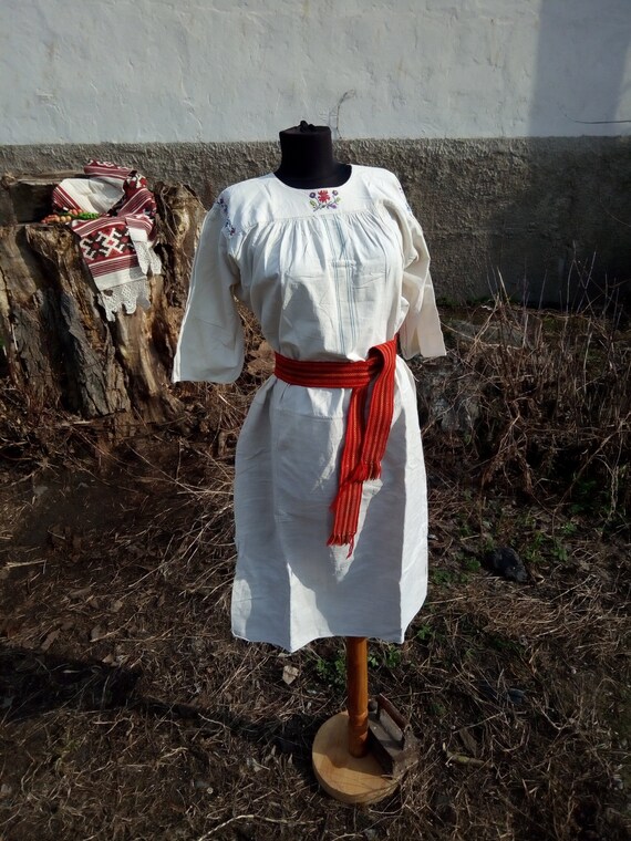 Vintage Ukrainian embroidered shirt, Embroidered s