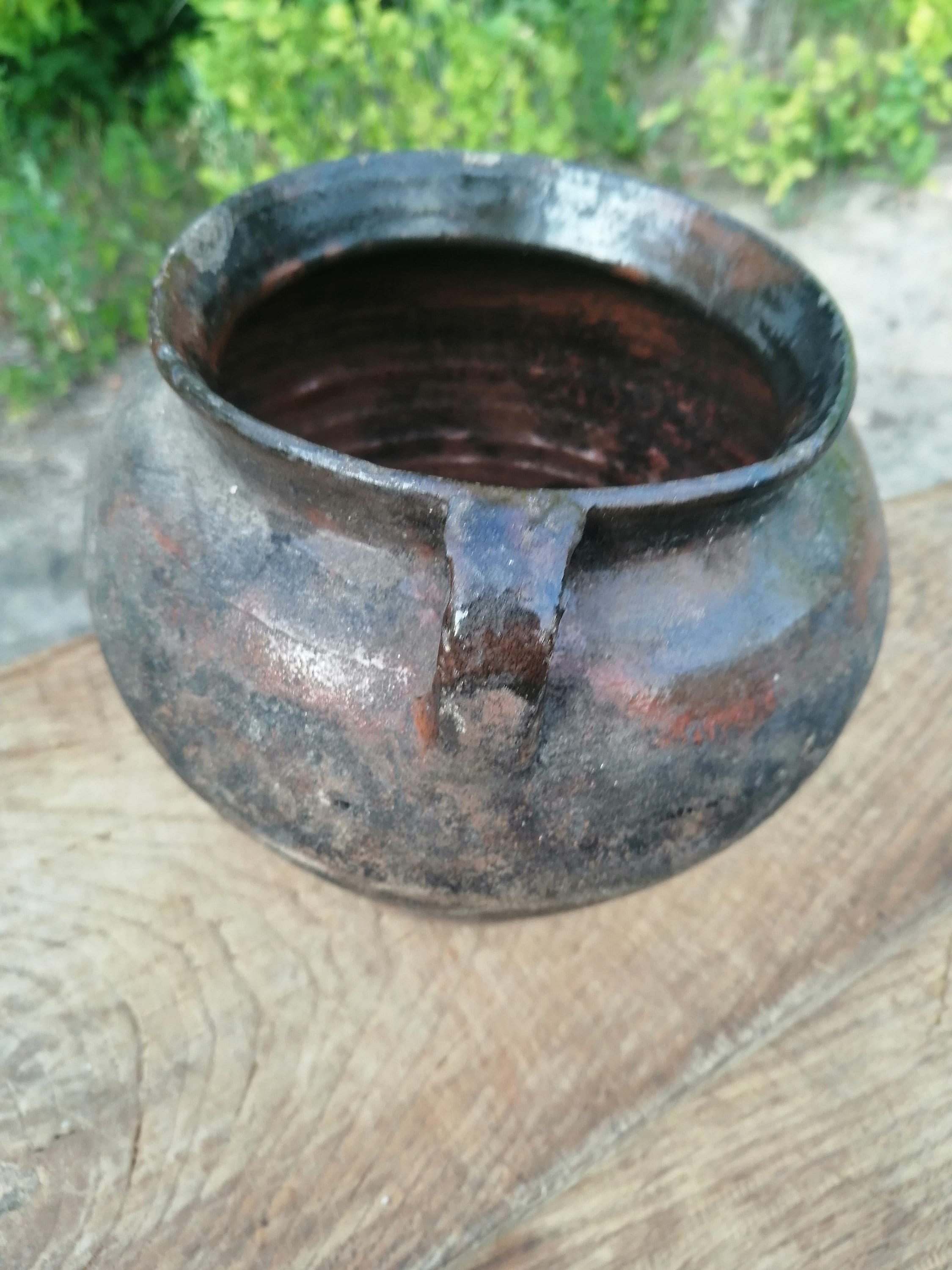 Vintage Pot Small Clay Pot Antique Amphora Clay Plant Pot Etsy