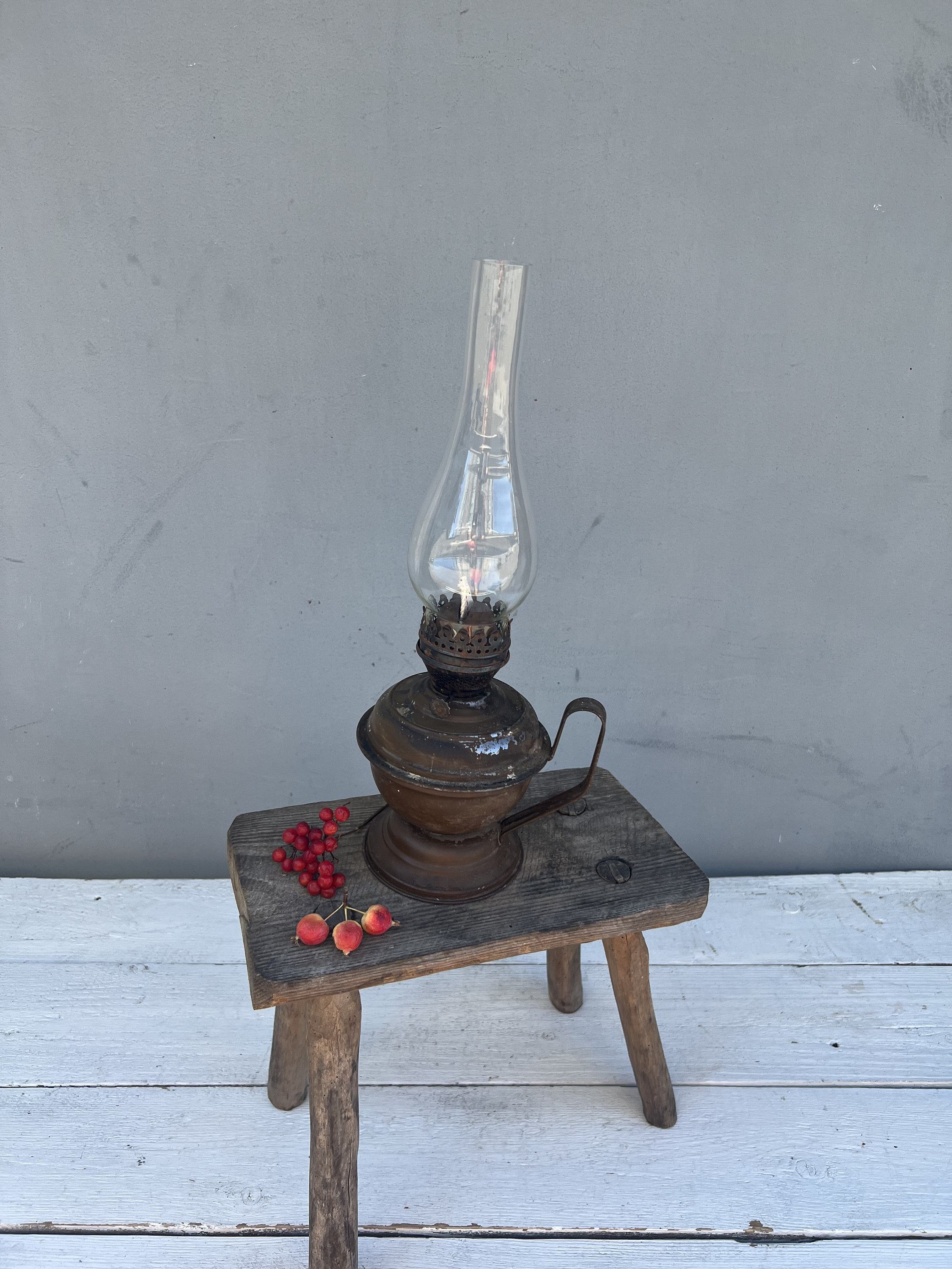 Lampe à Huile Kérosène Antique - Lanterne Rétro Super Lumineuse