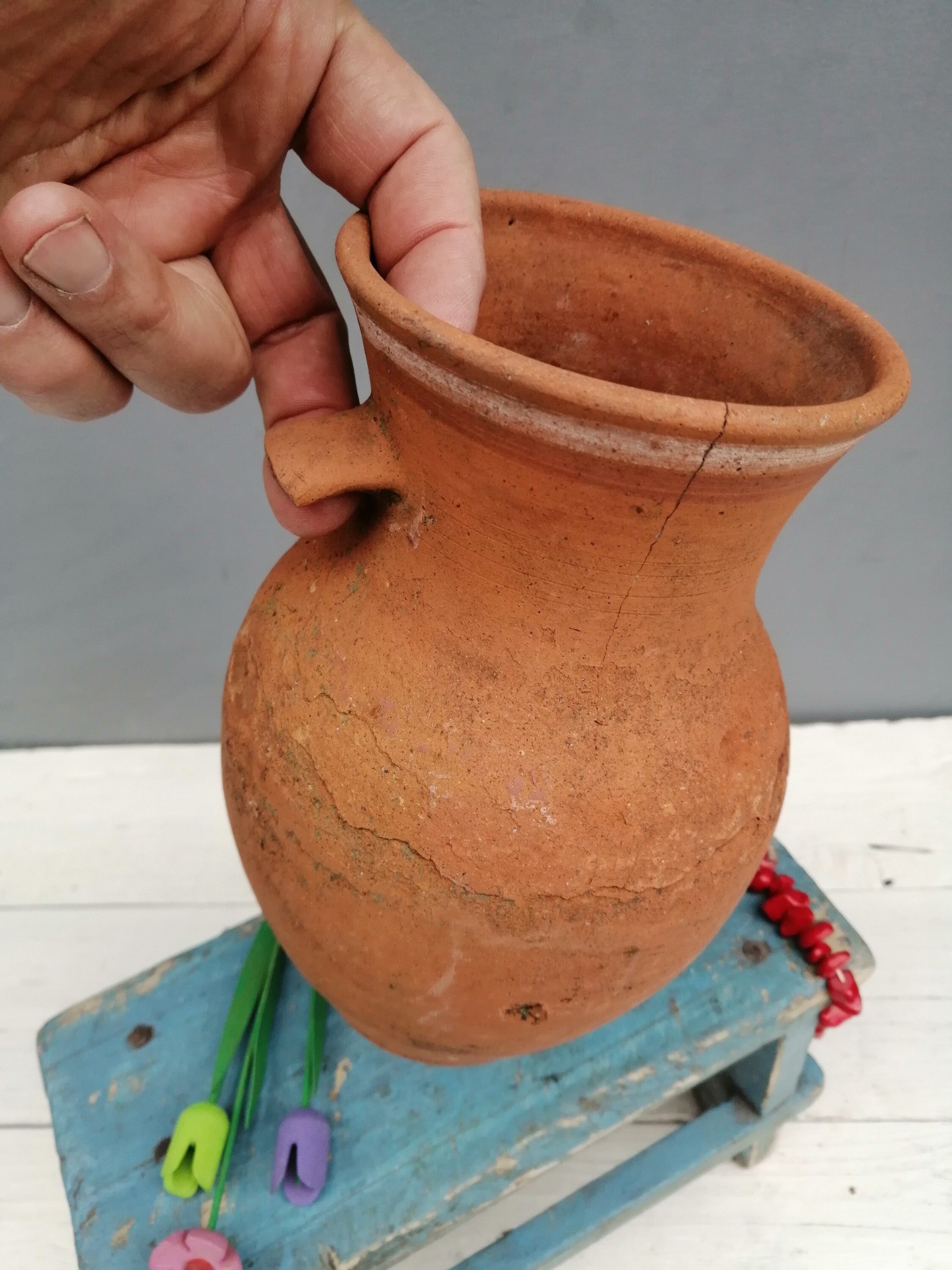 Clay pots Ceramic vase Unique pot Vintage pot Flower vase Etsy