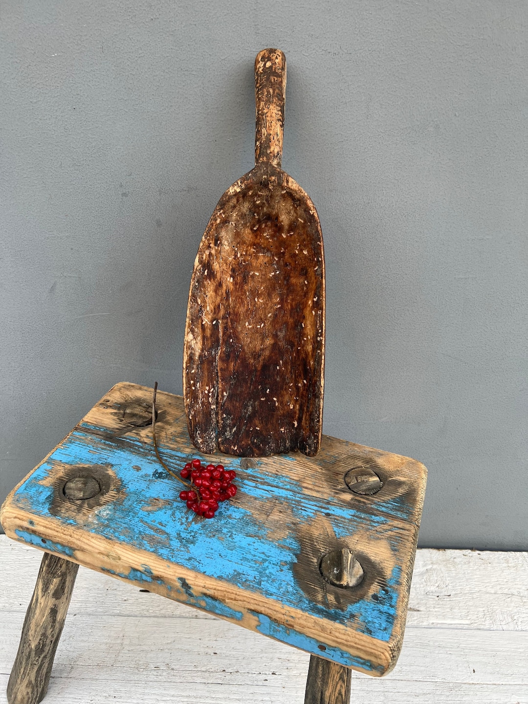 Vintage Large Scoop Vintage Wooden Scoop Grain Bucket Movie - Etsy