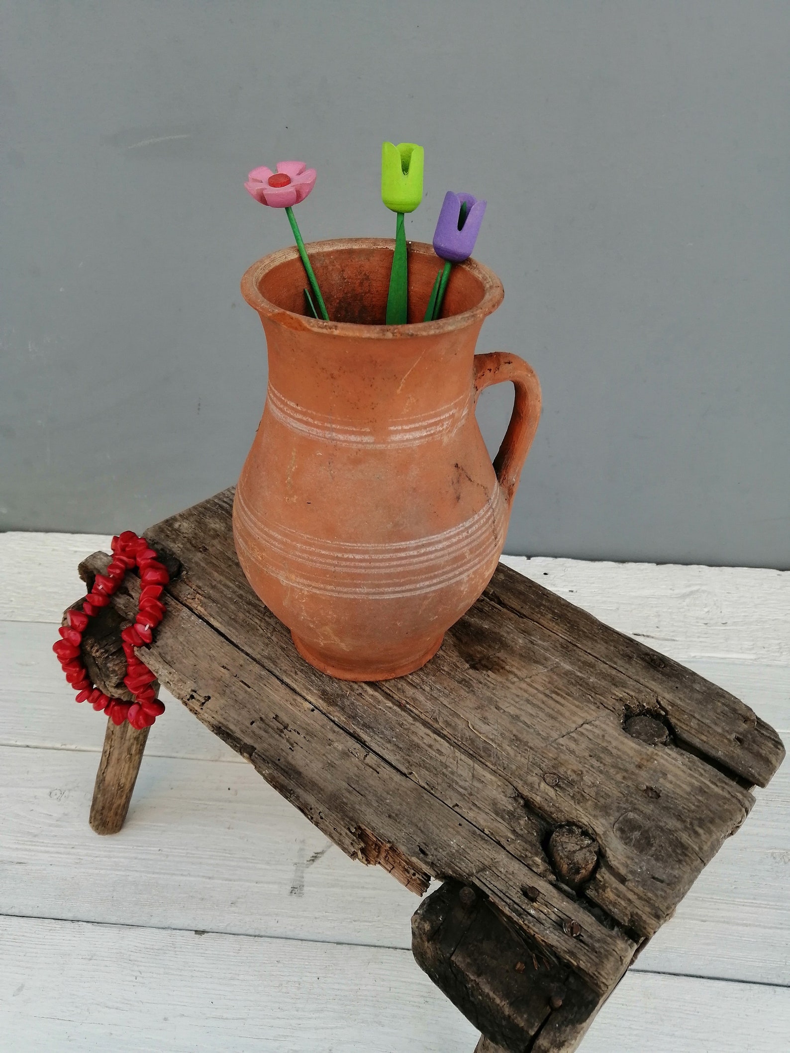 Vintage Ceramic Jug Ceramic Vase Unique Pot Flower Vase Etsy