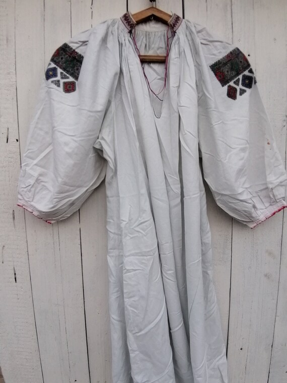 Vintage Ukrainian embroidered shirt, Embroidered s