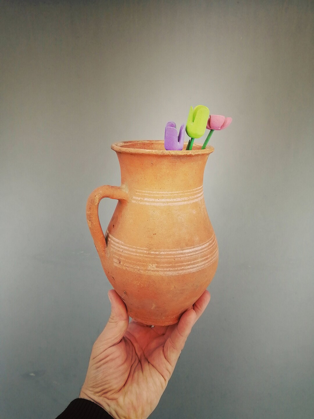 Vintage Ceramic Jug Ceramic Vase Unique Pot Flower Vase Etsy