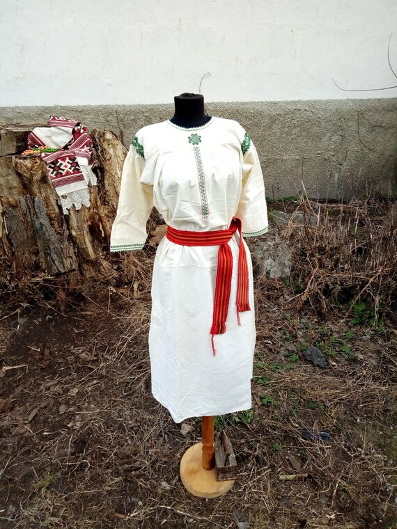Vintage Ukrainian embroidered shirt, Embroidered s