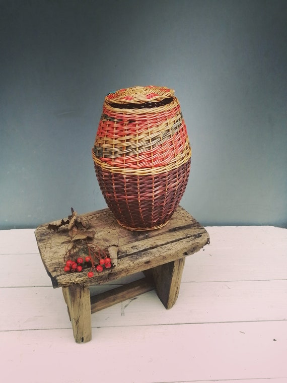 Sac panier top osier rond