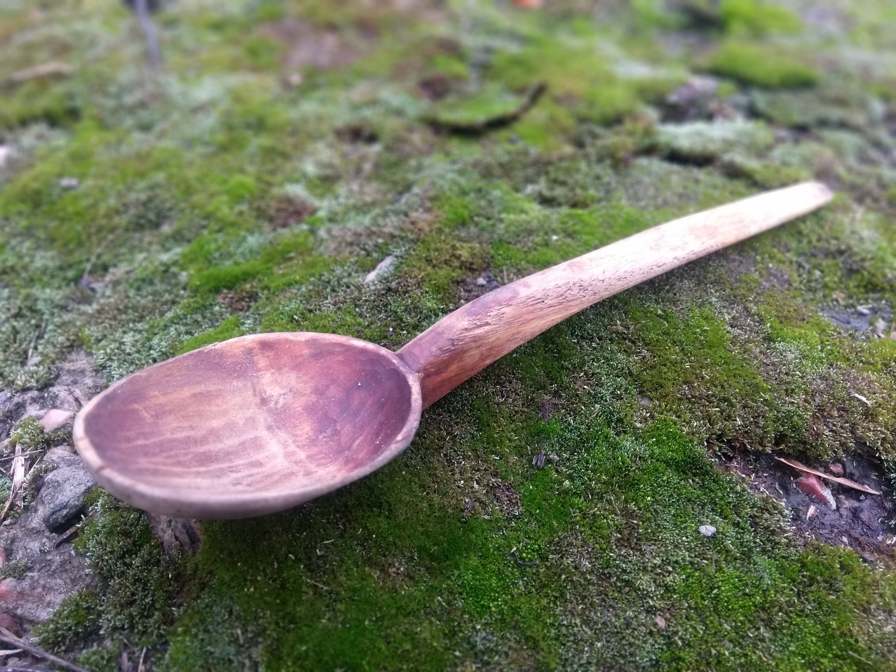 Vintage Wooden Spoon Hand Carved Spoon Wooden Spoon Rustic Etsy