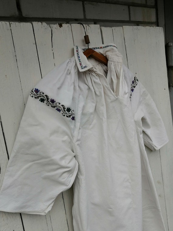 Vintage Ukrainian embroidered shirt, Embroidered s