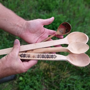 Antique wooden spoon, Handmade spoon, Wooden spoon, Village spoon, Small spoon, Gift spoon, Primitive spoon, Antique spoon, Primitive decor