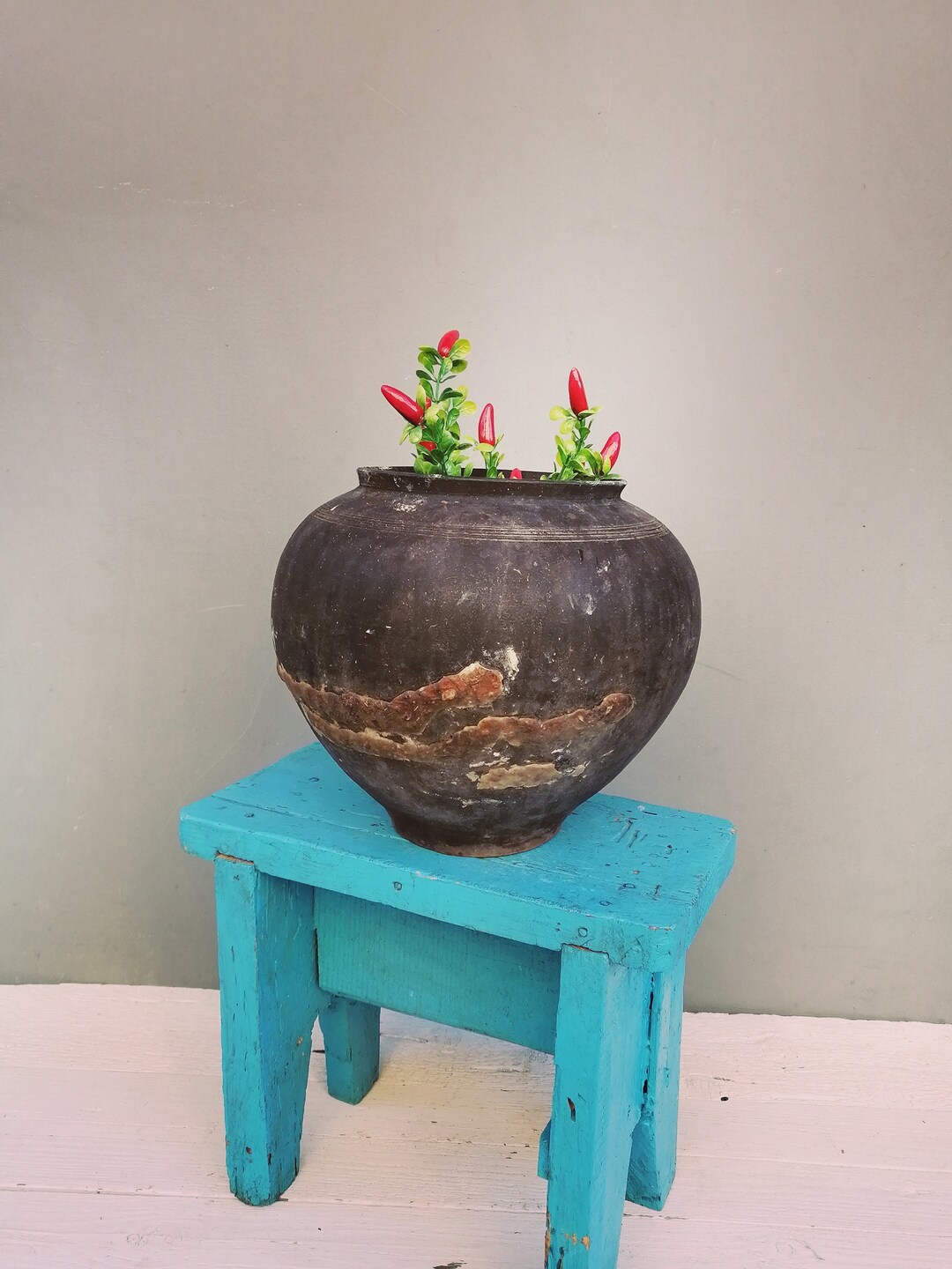 Very Old Clay Vessel Clay Pots Ceramic Vase Clay Pot Etsy