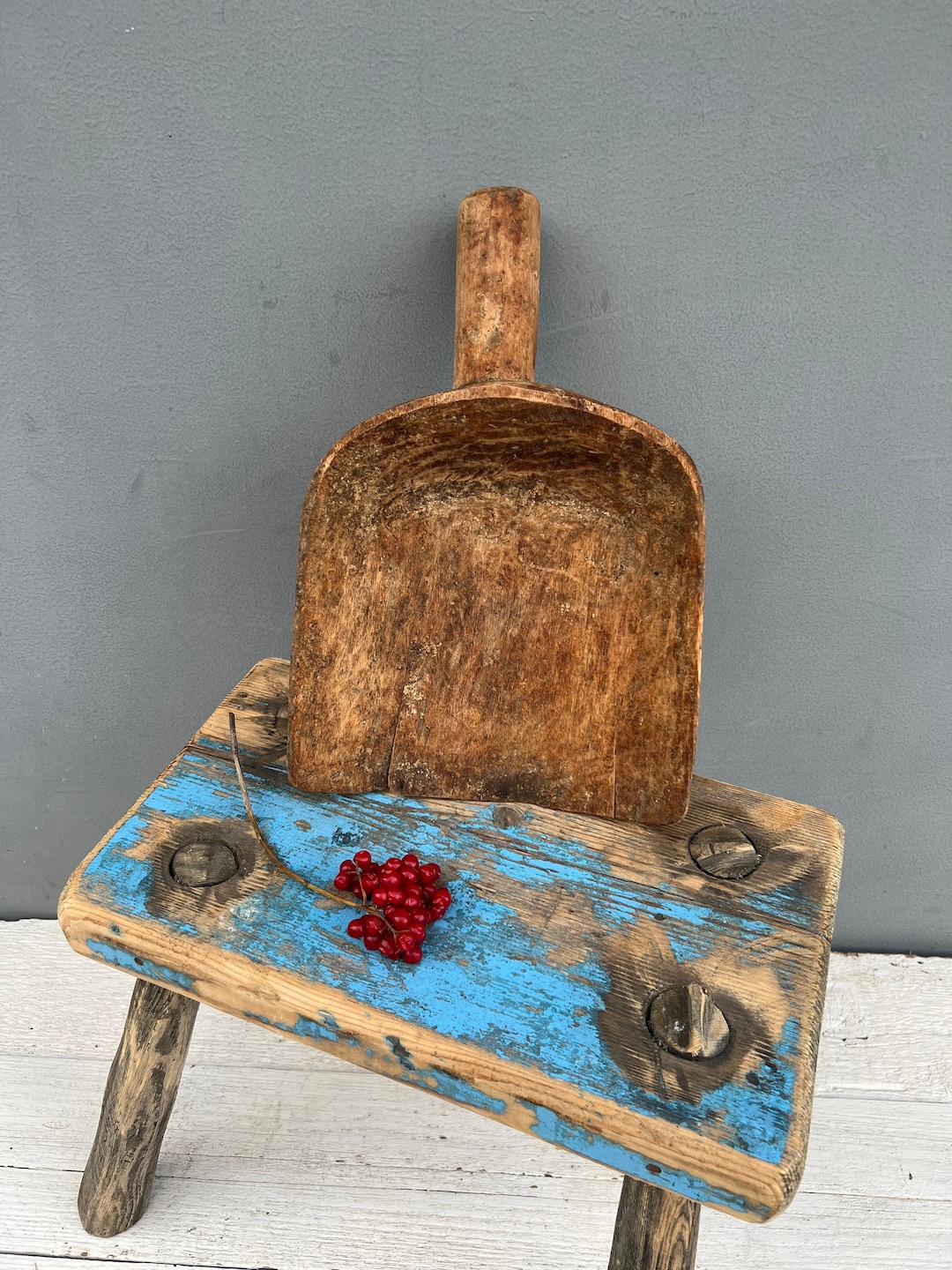 Vintage Large Scoop Vintage Wooden Scoop Grain Bucket Movie - Etsy